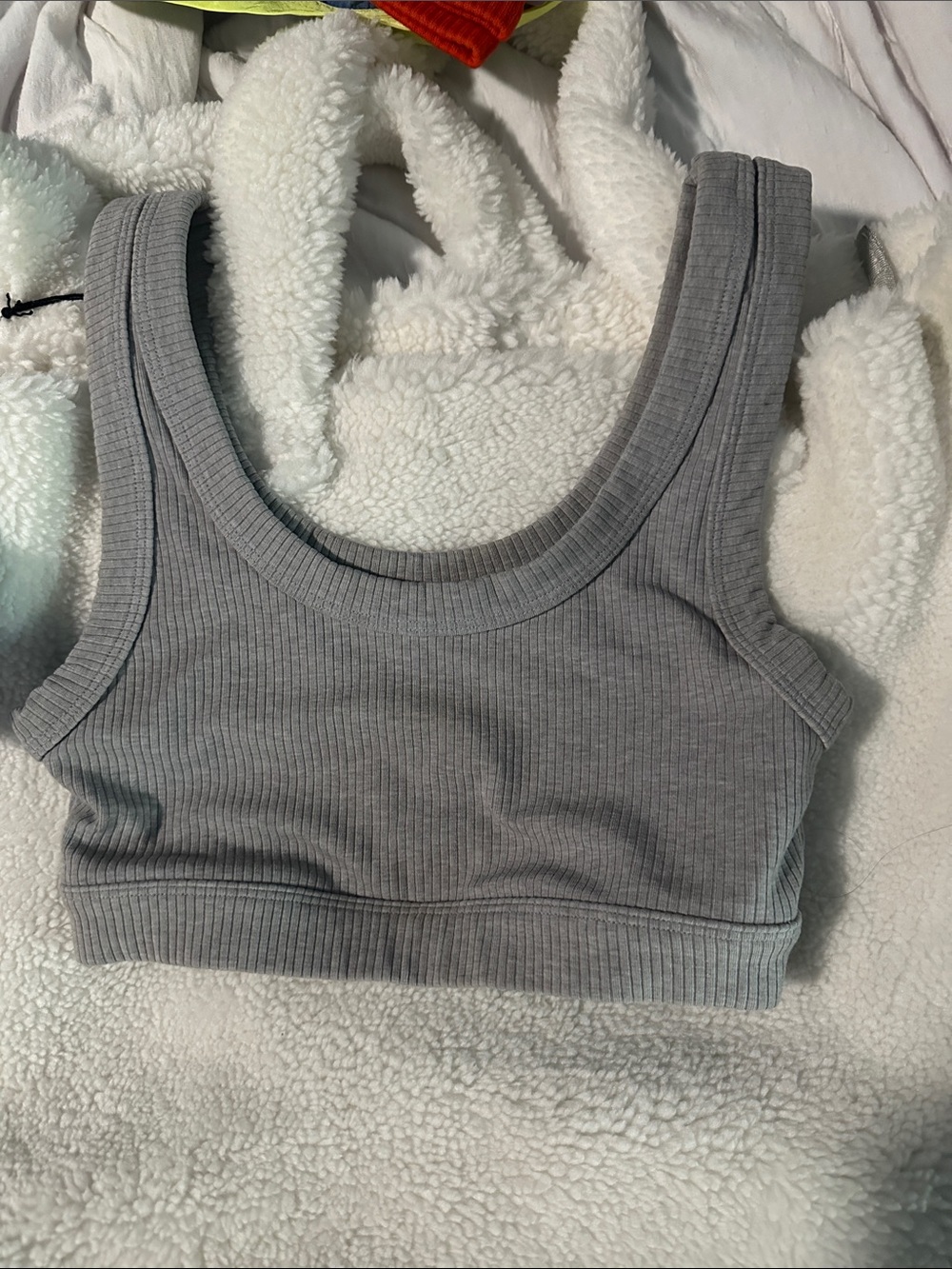 Alo Yoga Wellness Sports Bra XS Gray - Picture 4 of 4